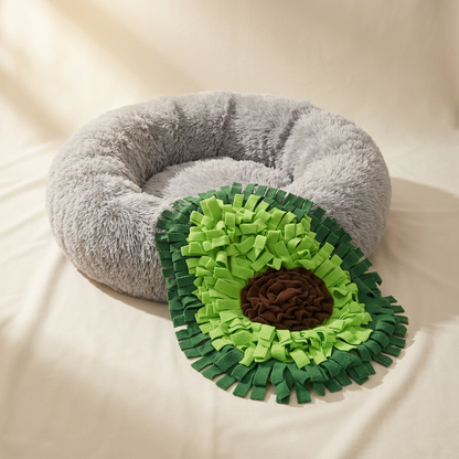 Entspannungs-Set – Donut-Bett & Schnüffelteppich