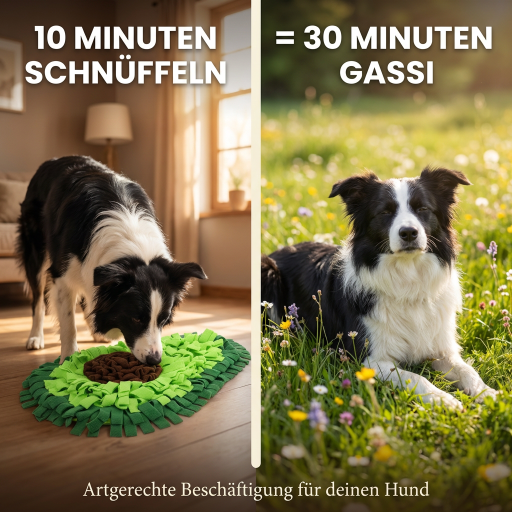 Schnüffelteppich für Hunde – Beschäftigung & Stressabbau